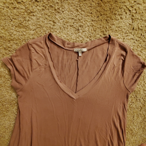 Charlotte Russe tan soft shift dress size small - Picture 3 of 6
